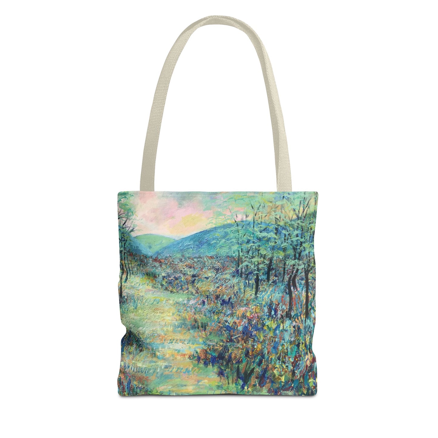 Valle Crucis Landscape Art Tote Bag - Leslie Karpinski