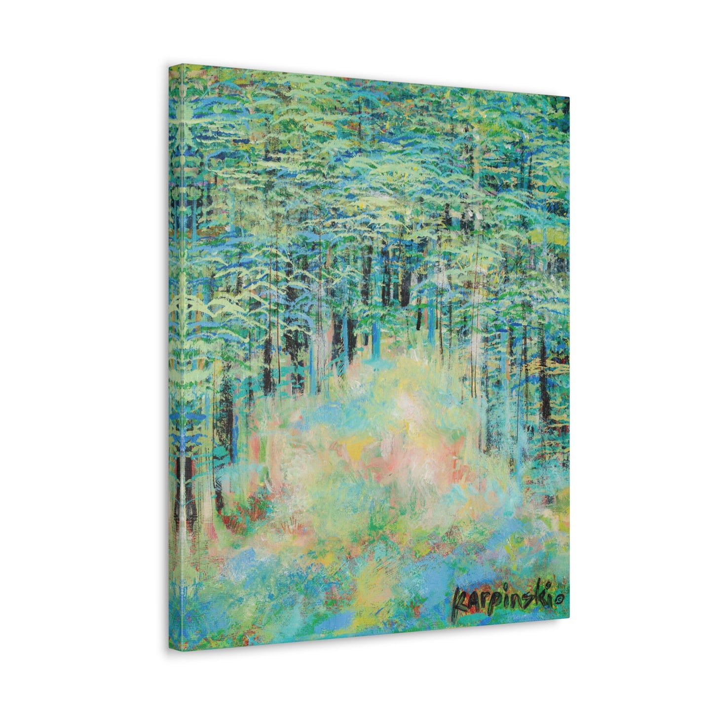 Nature Landscape Canvas Wall Art Print Contemporary Wall Decor - Springtime Forest by Leslie Karpinski