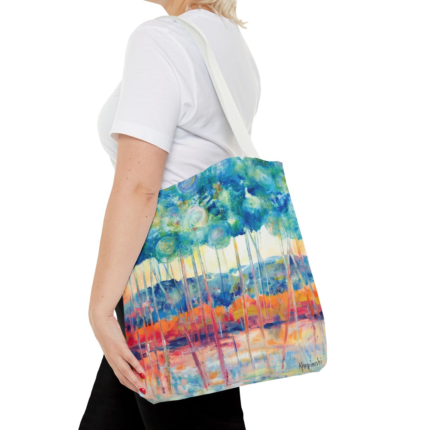 Canopy At Sunset Canvas Tote Bag - Leslie Karpinski