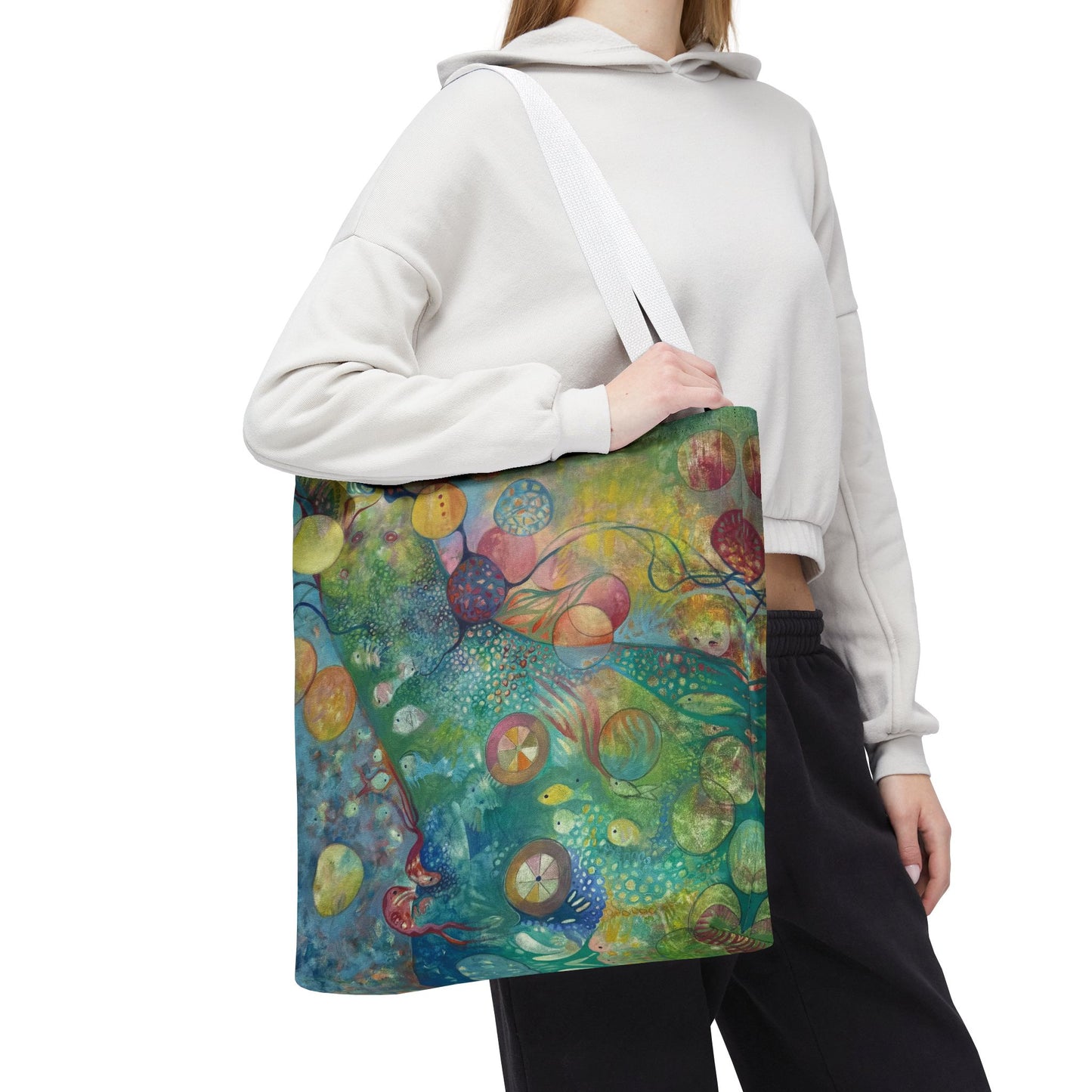 Secret Life of Colors Canvas Art Tote Bag - Leslie Karpinski