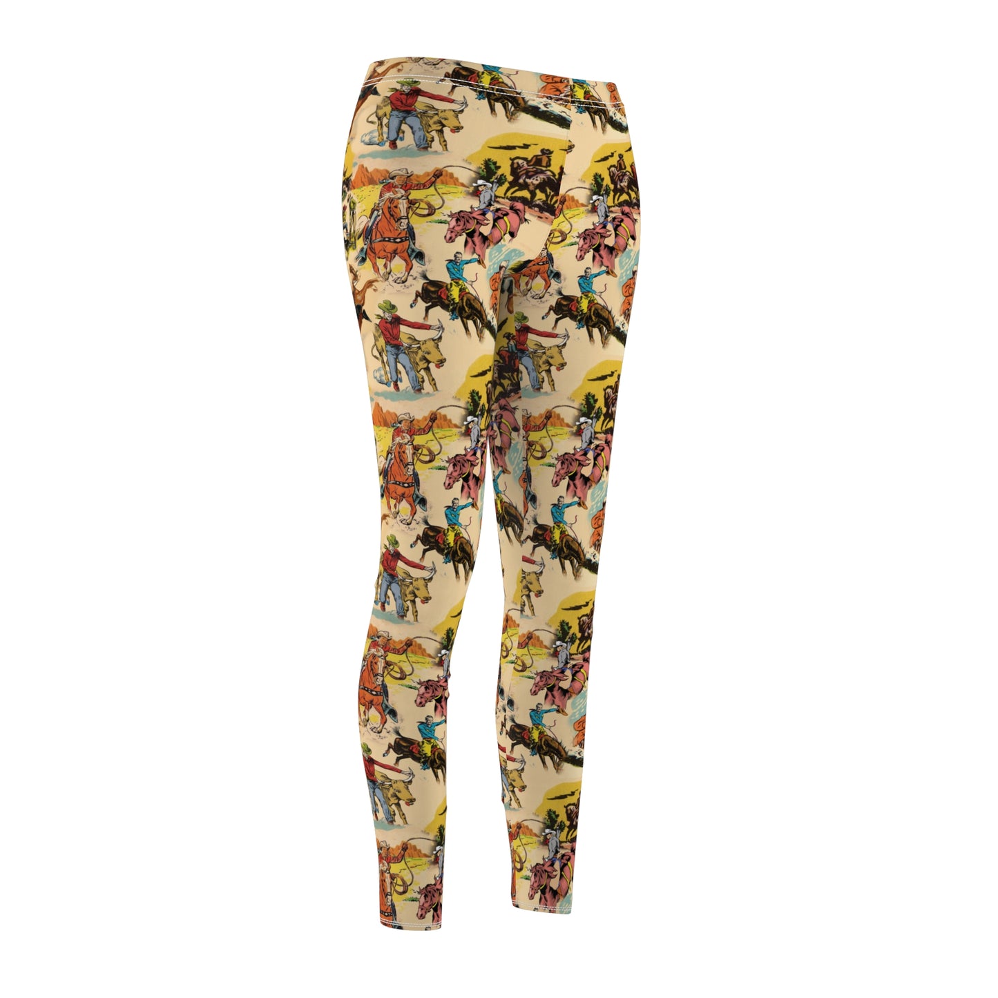 Western Cowboy Womens Leggings Stretch Pants - Saiko Studio