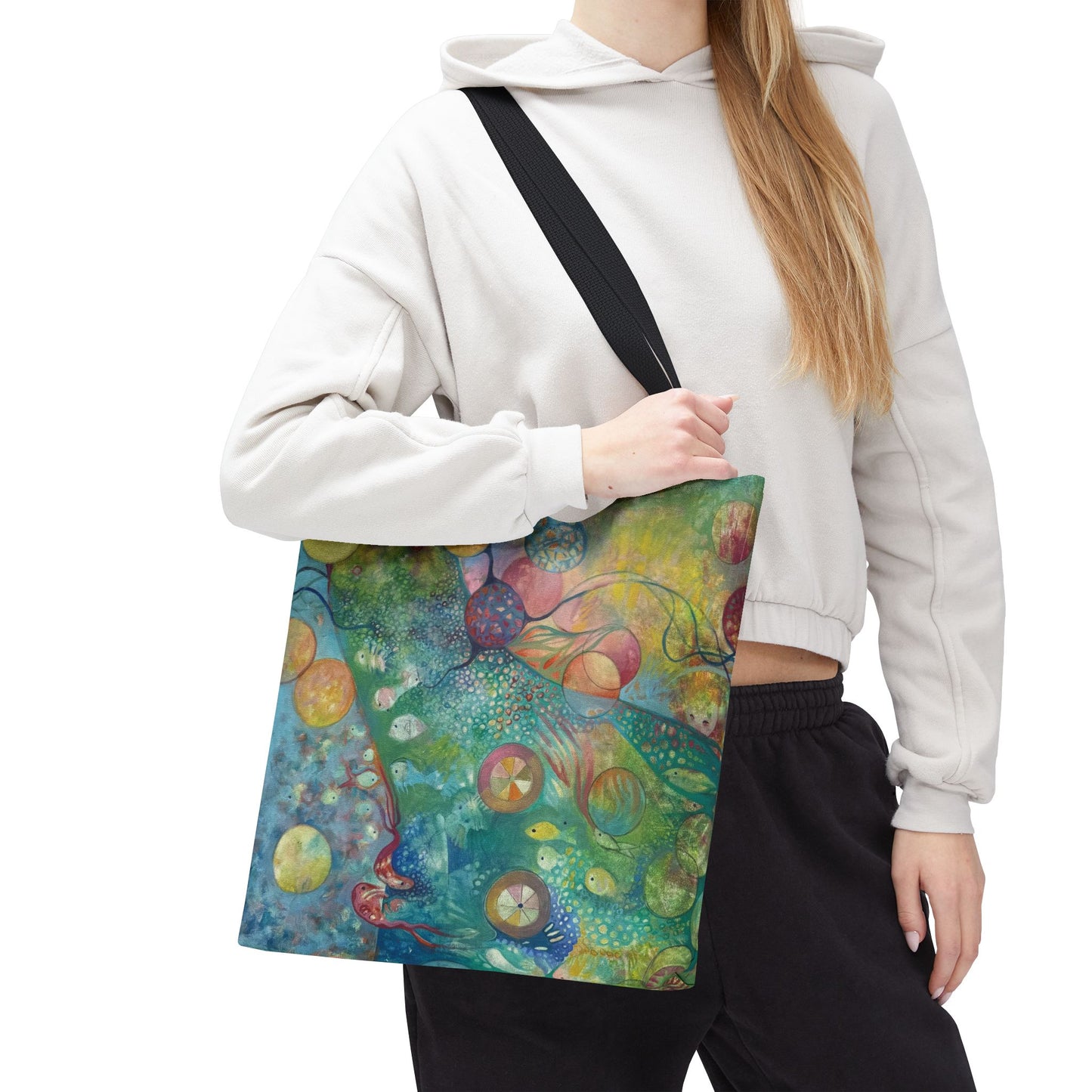 Secret Life of Colors Canvas Art Tote Bag - Leslie Karpinski
