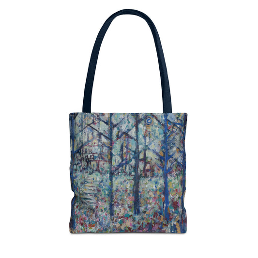 Stairs 2 Home Art Tote Bag - Leslie Karpinski