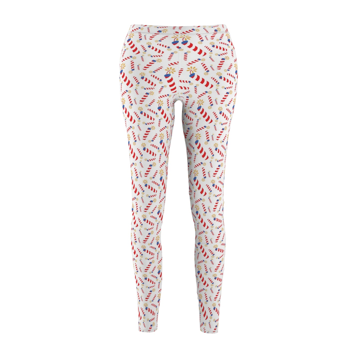 Fireworks 4th of July Womens Leggings Yoga Pants - Saiko Studio