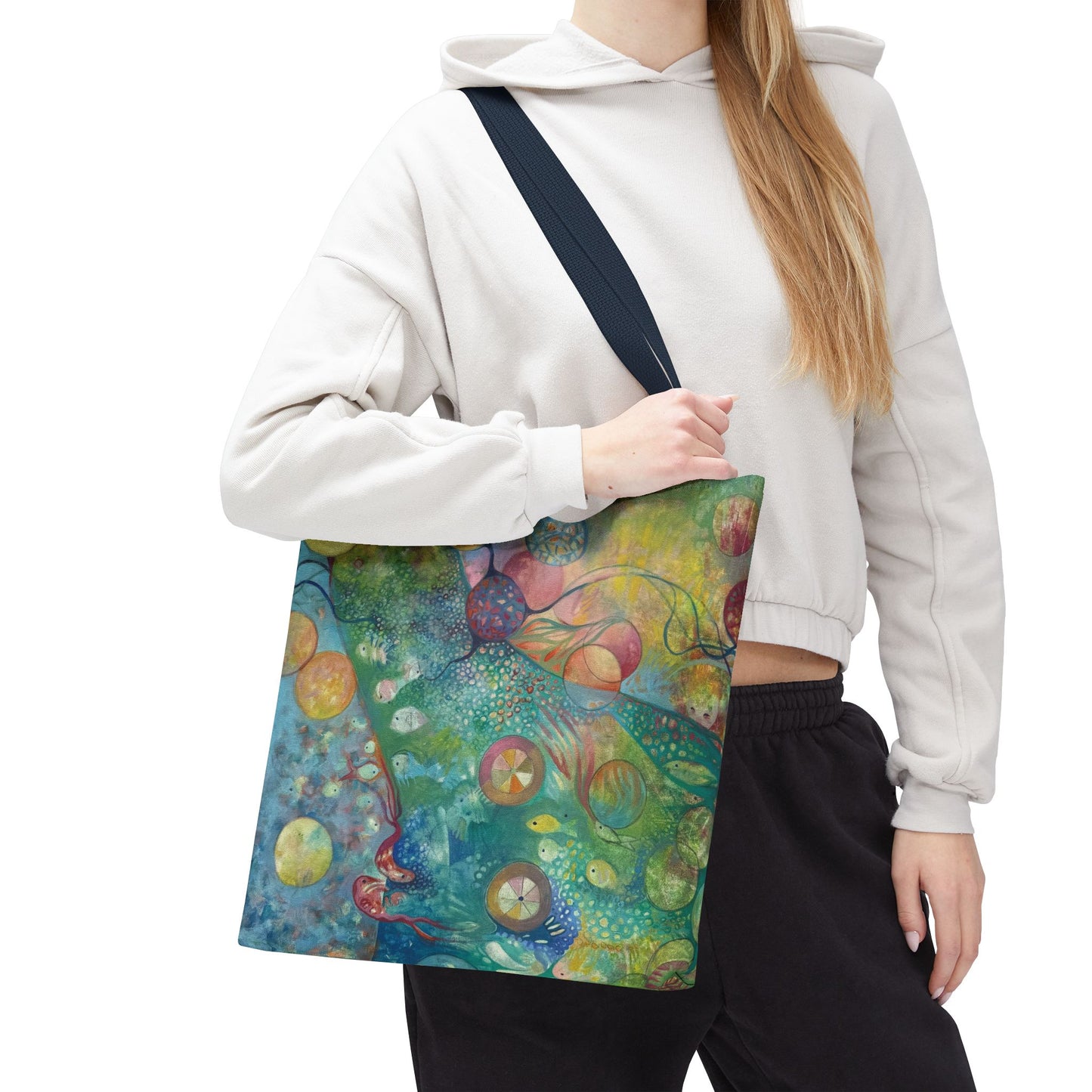 Secret Life of Colors Canvas Art Tote Bag - Leslie Karpinski