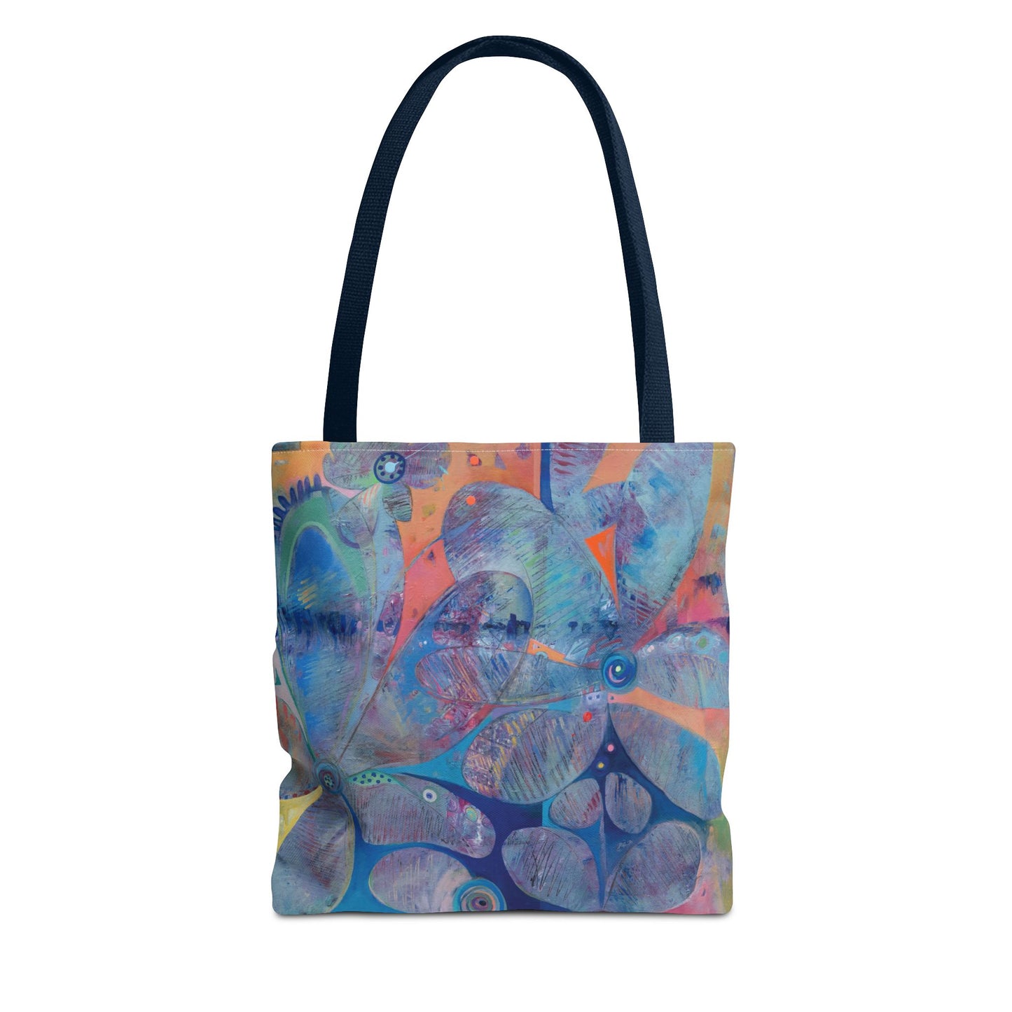 Color of Life Flower Art Canvas Tote Bag - Leslie Karpinski