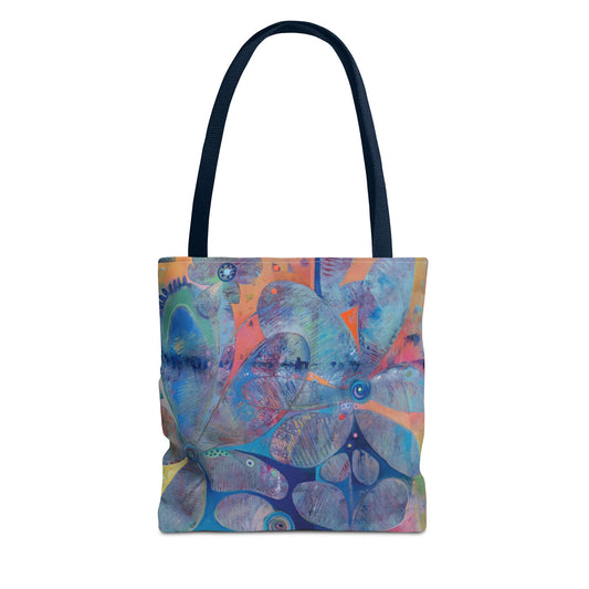 Color of Life Flower Art Canvas Tote Bag - Leslie Karpinski