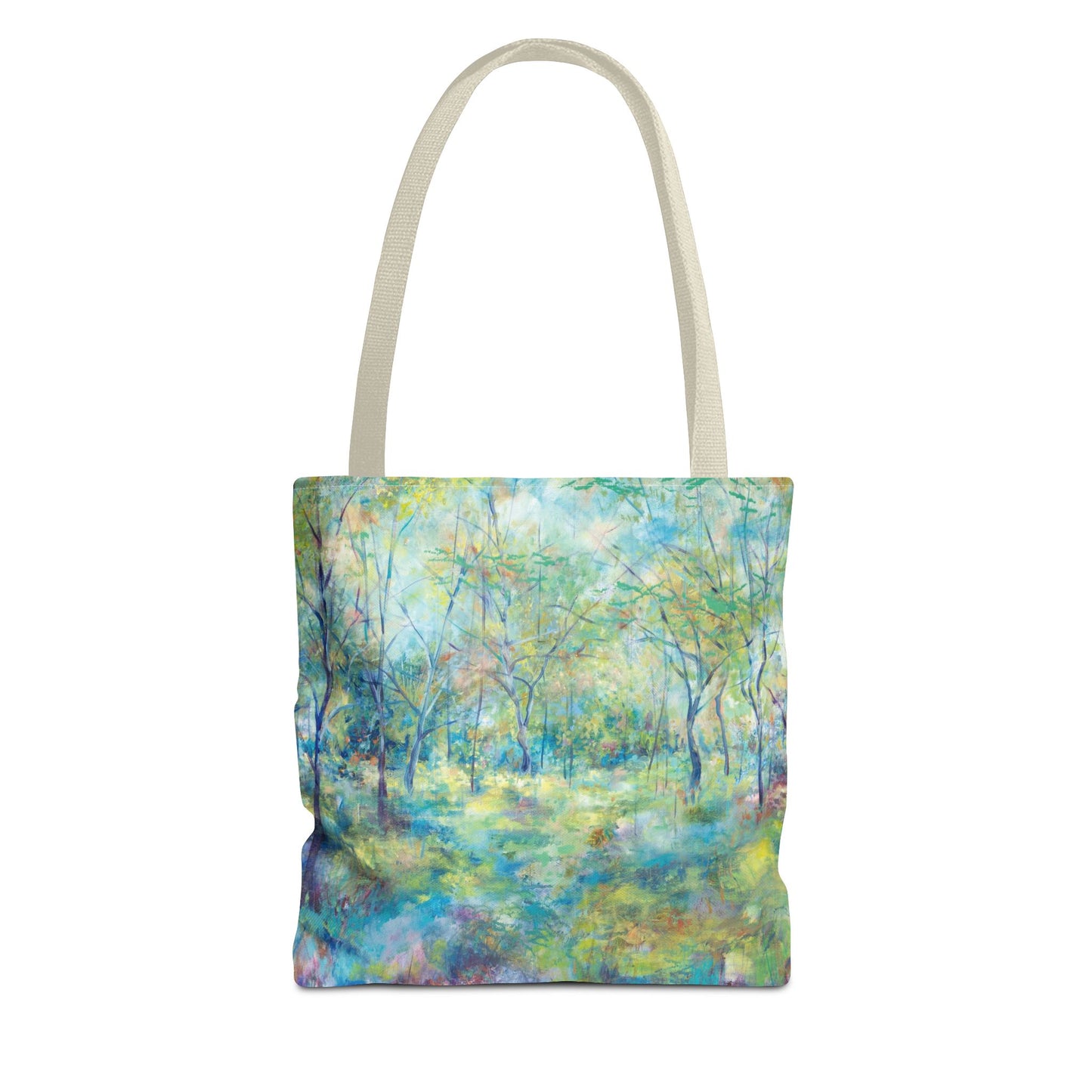 12 Sacred Trees Landscape Art Tote Bag - Leslie Karpinski