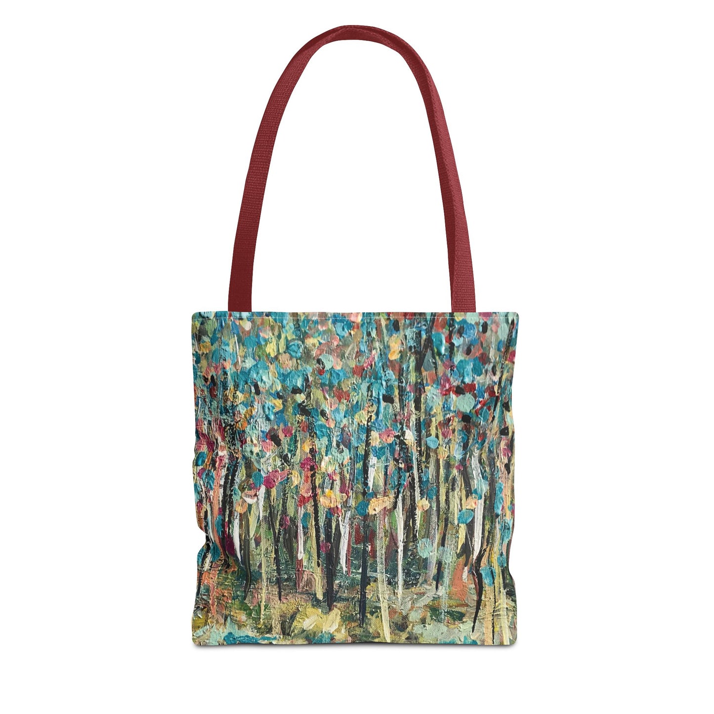 Colorful Landscape Canvas Art Tote Bag - Leslie Karpinski