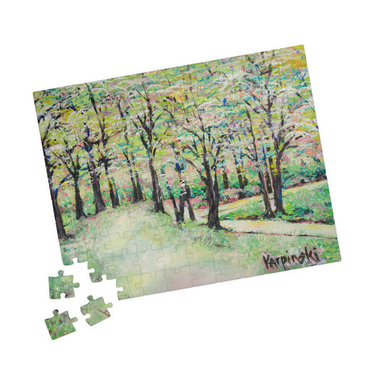 Landscape Nature Spring Art Jigsaw Puzzle  - Bottom of Reynolda Leslie Karpinski