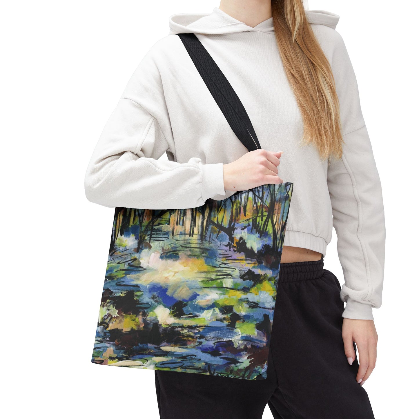 Afternoon Glow of Trees Landscape Tote Bag - Leslie Karpinski