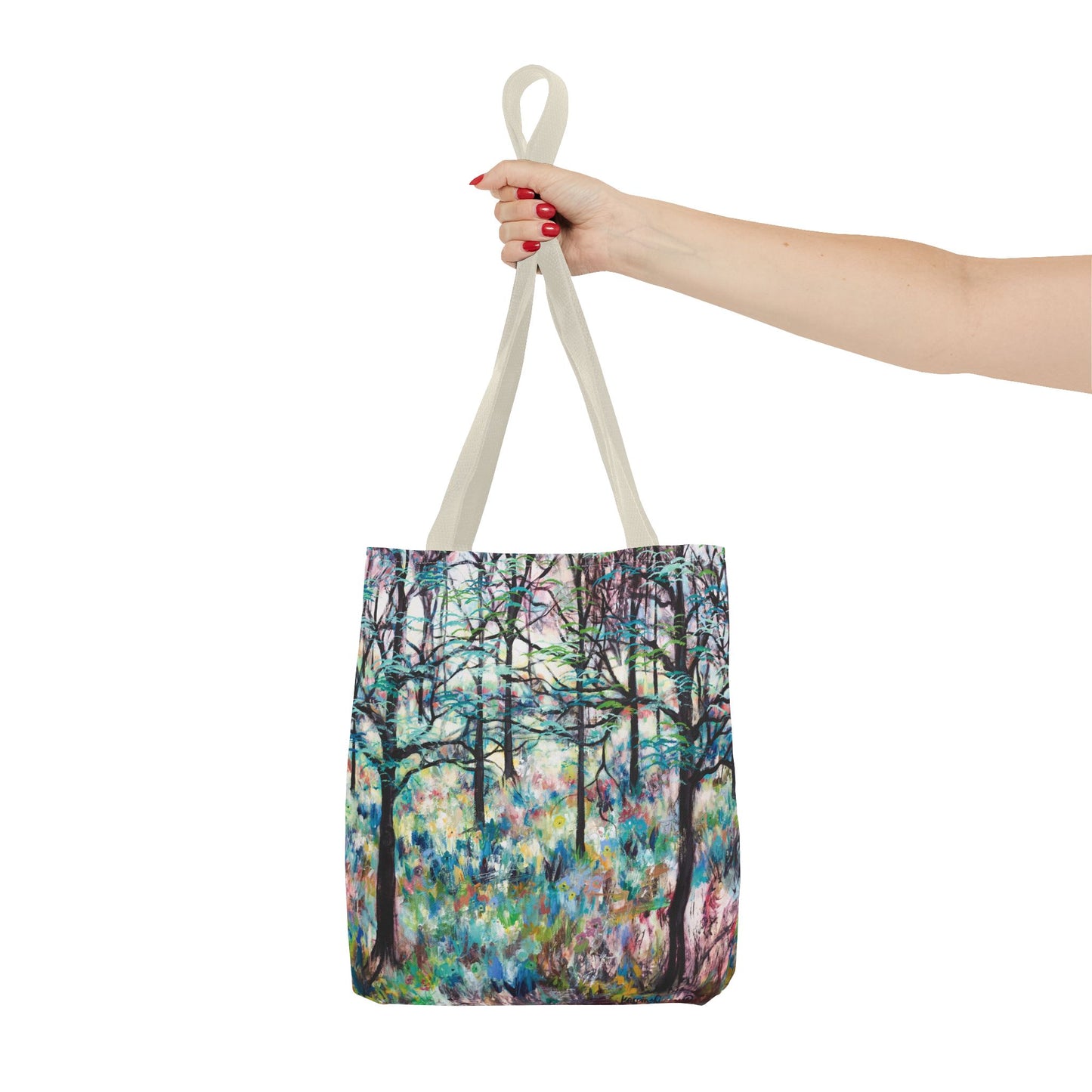 Forest Landscape Art Tote Bag Canvas Shopping Bag - Leslie Karpinski