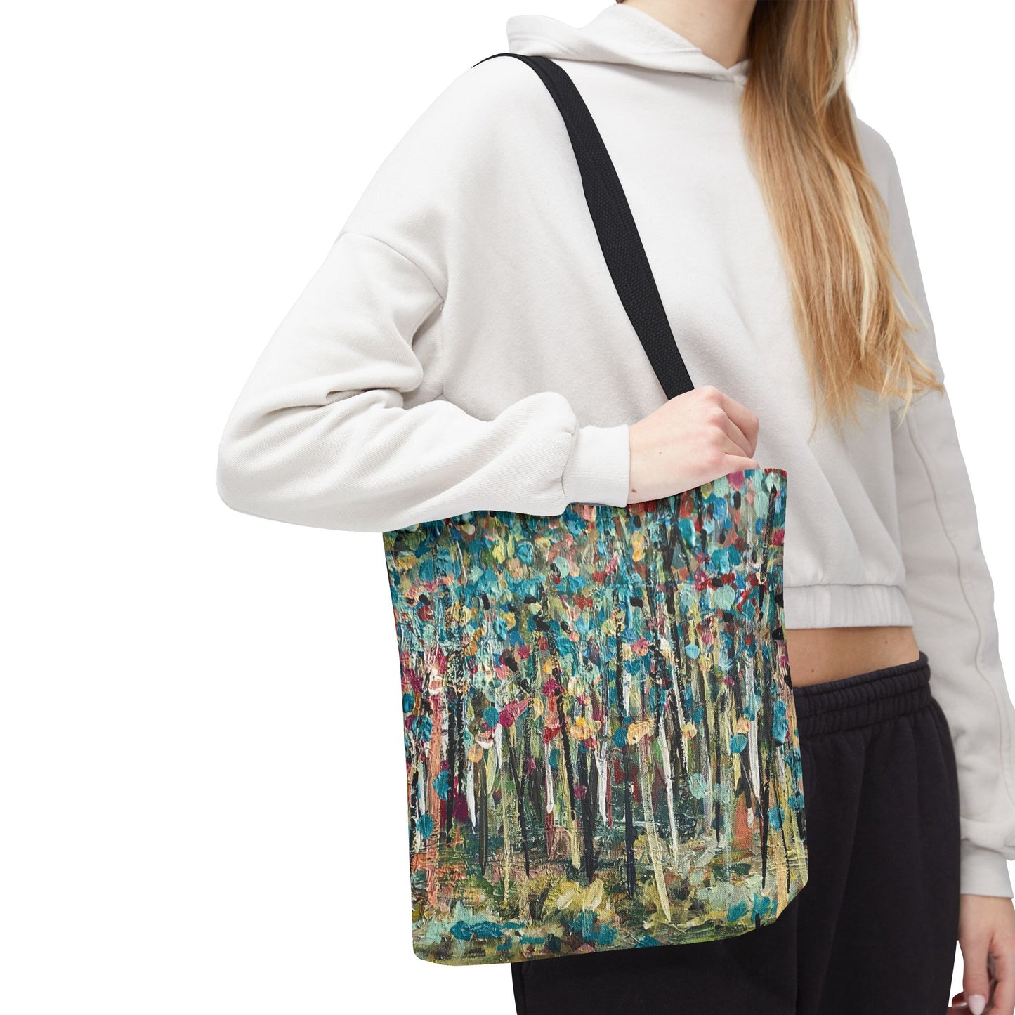 Colorful Landscape Canvas Art Tote Bag - Leslie Karpinski