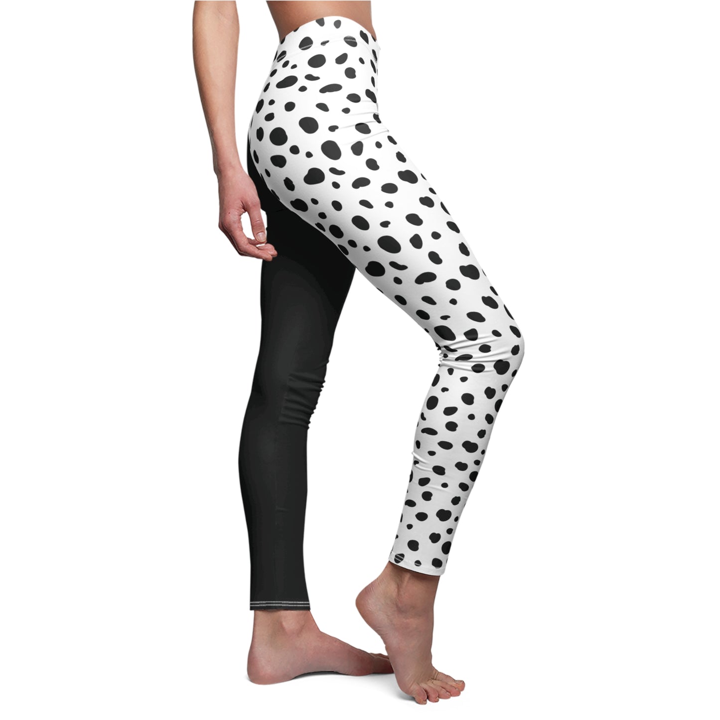 Dalmatian Print Womens Animal Print Leggings Dalmatian Costume - Saiko Studio