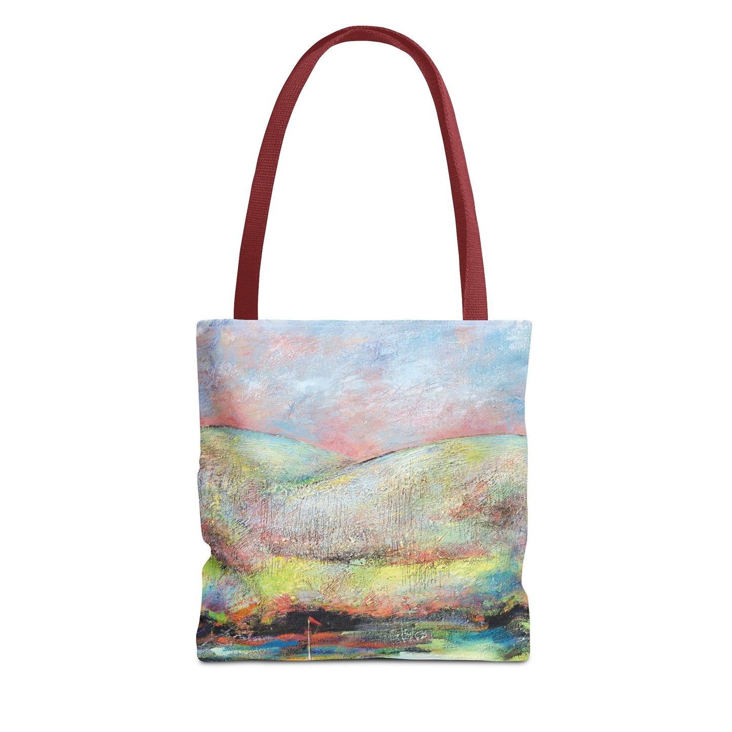 Making the Putt 2 Golf Canvas Tote Bag - Leslie Karpinski