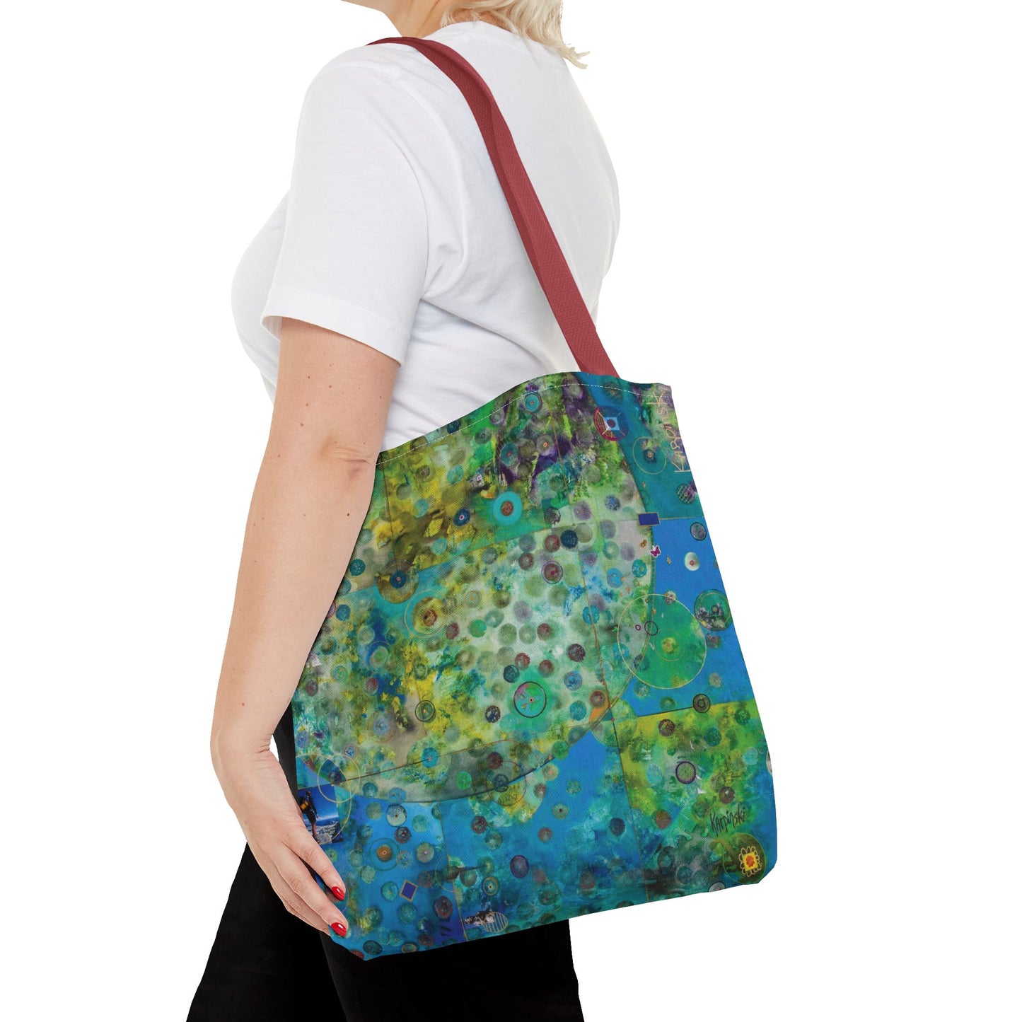 Earth Art Tote Bag Canvas Shopping Bag - Leslie Karpinski