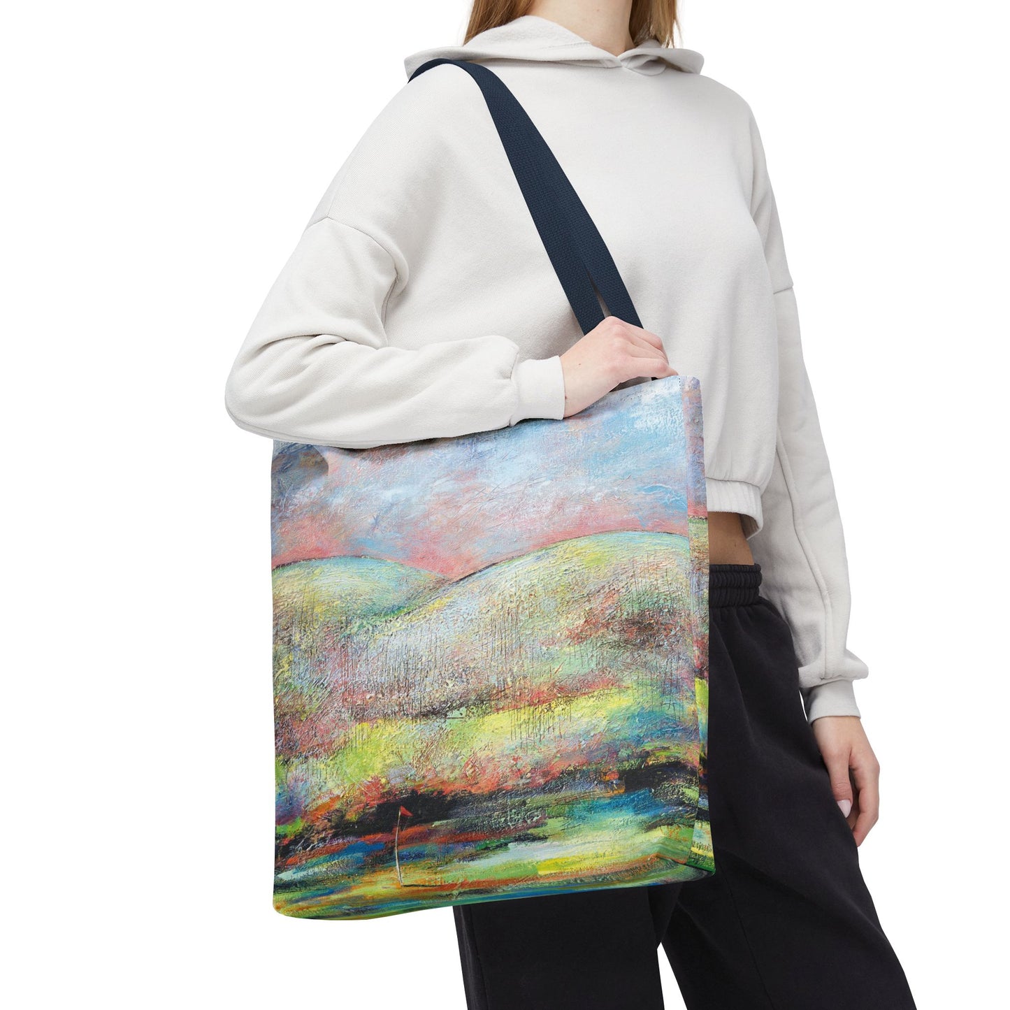 Making the Putt 2 Golf Canvas Tote Bag - Leslie Karpinski