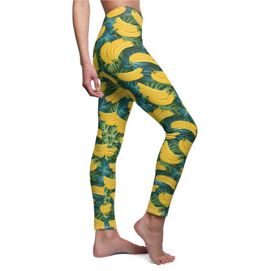 Banana Womens Leggings Fruit Stretch Yoga Pants - Saiko Studio
