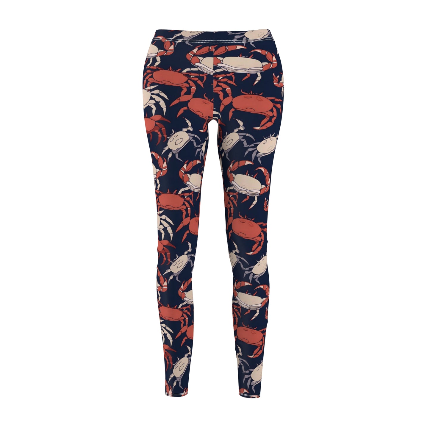 Crab Womens Beach Leggings Stretch Pants - Saiko Studio