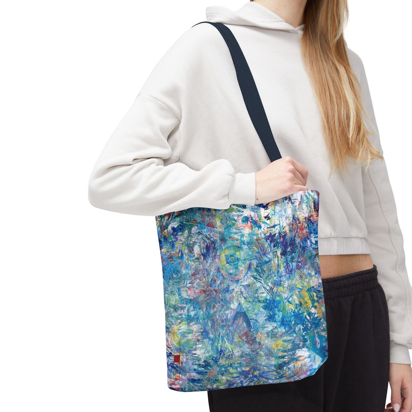Ascension Abstract Art Canvas Tote Bag - Leslie Karpinski