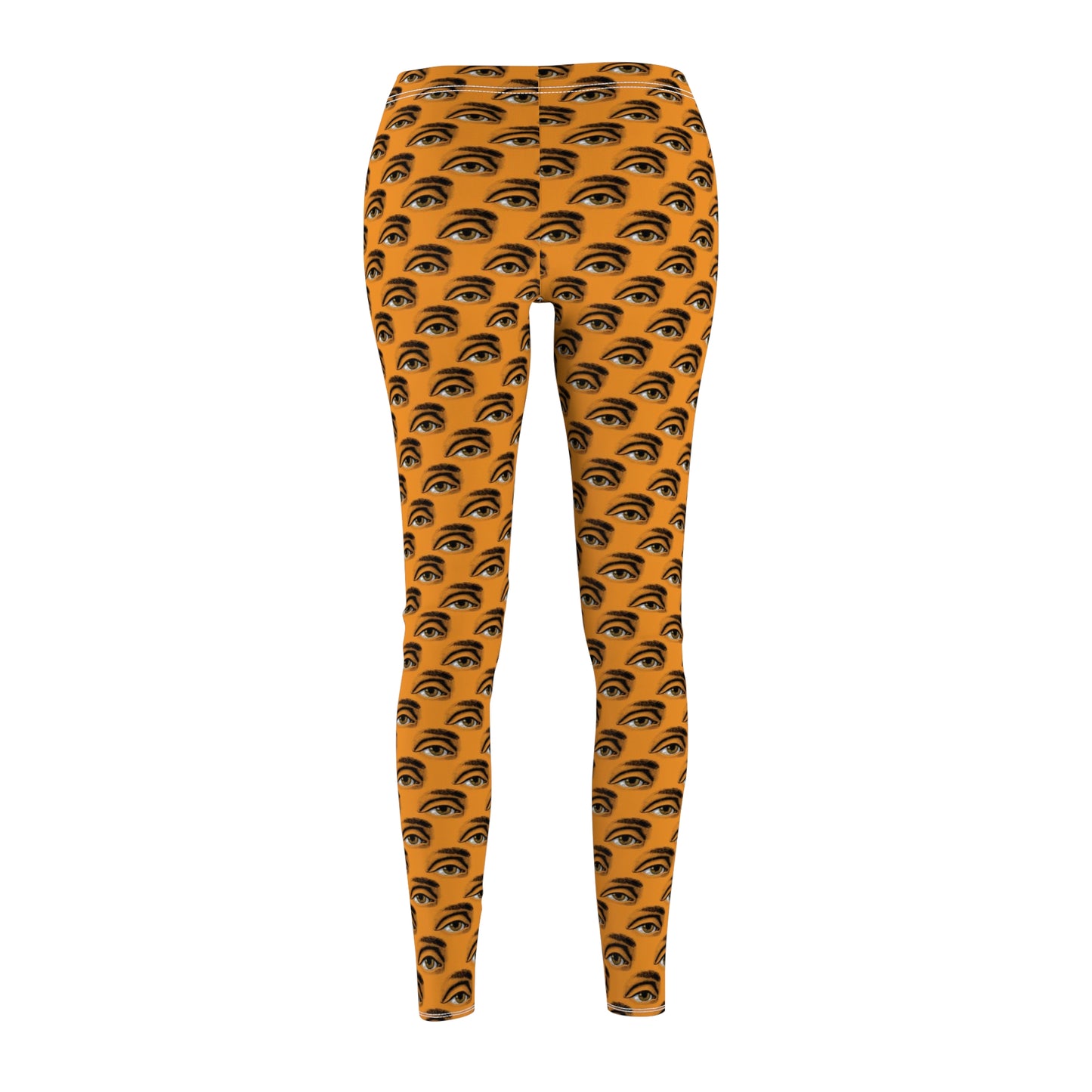 Orange Black Eye Halloween Womens Leggings - Saiko Studio