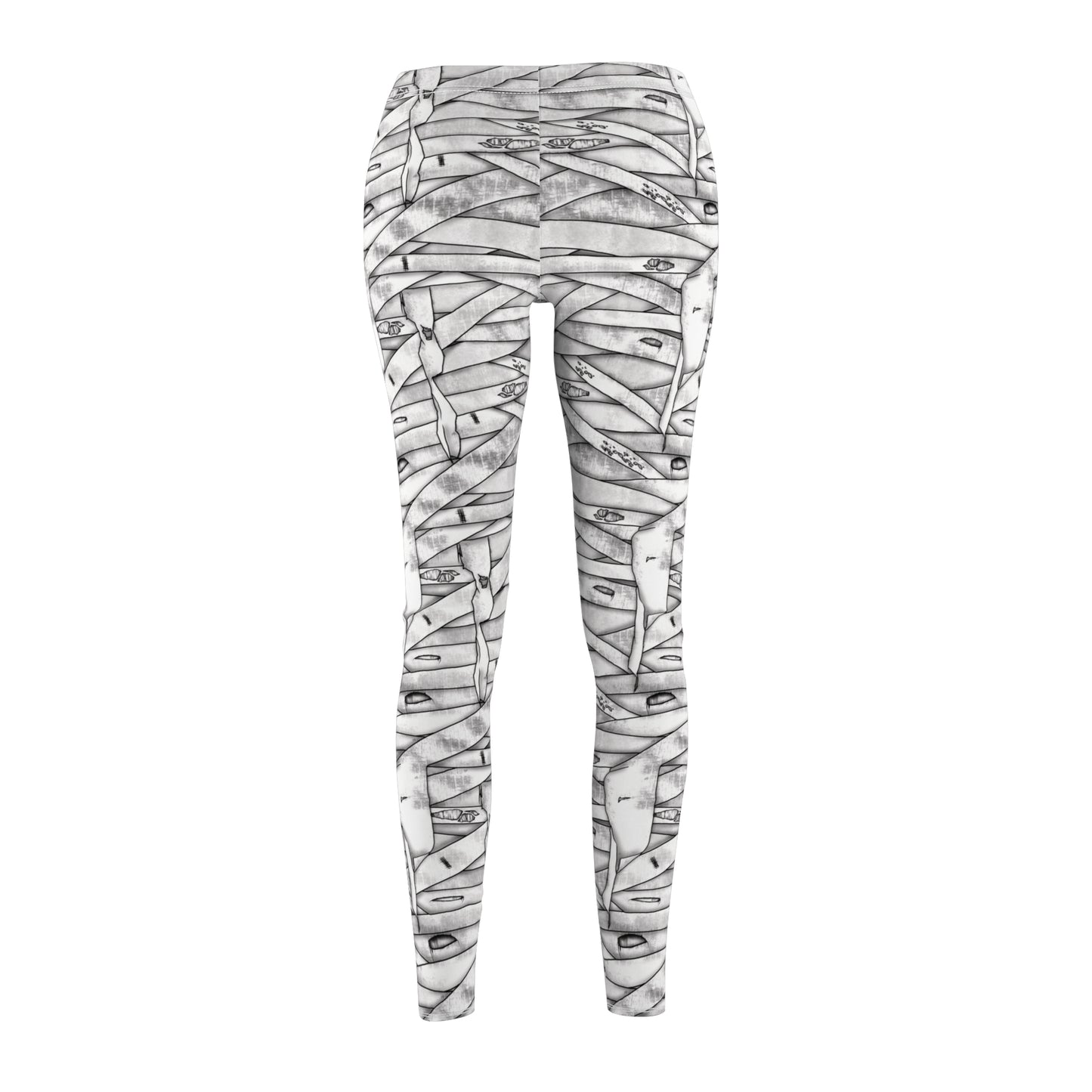 Mummy Womens Halloween Costume Leggings Yoga Stretch Pants - Saiko Studio