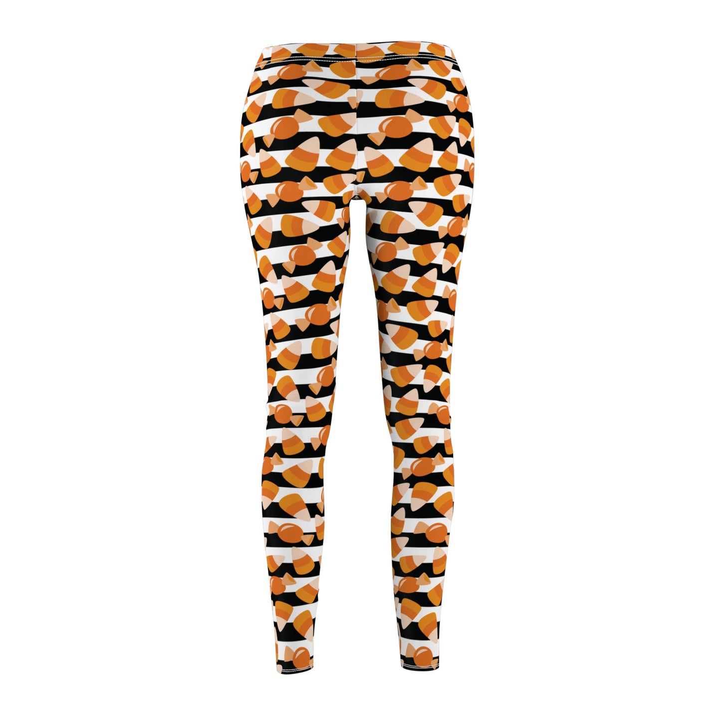 Candy Corn Halloween Womens Leggings Yoga Stretch Pants - Saiko Studio