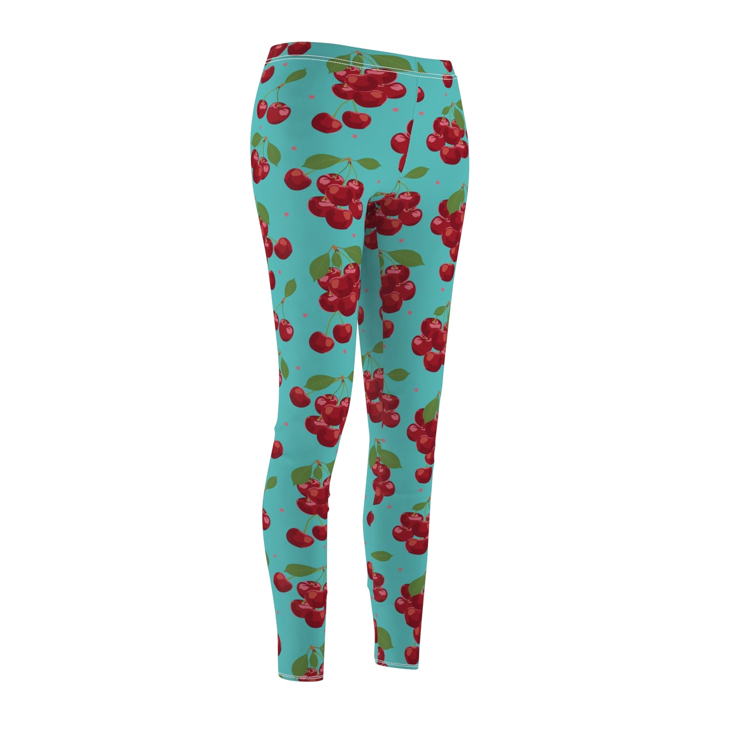 Cherry Womens Leggings Fruit Stretch Yoga Pants - Saiko Studio