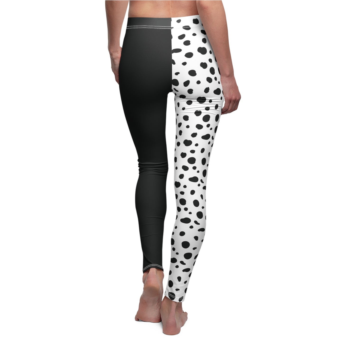 Dalmatian Print Womens Animal Print Leggings Dalmatian Costume - Saiko Studio