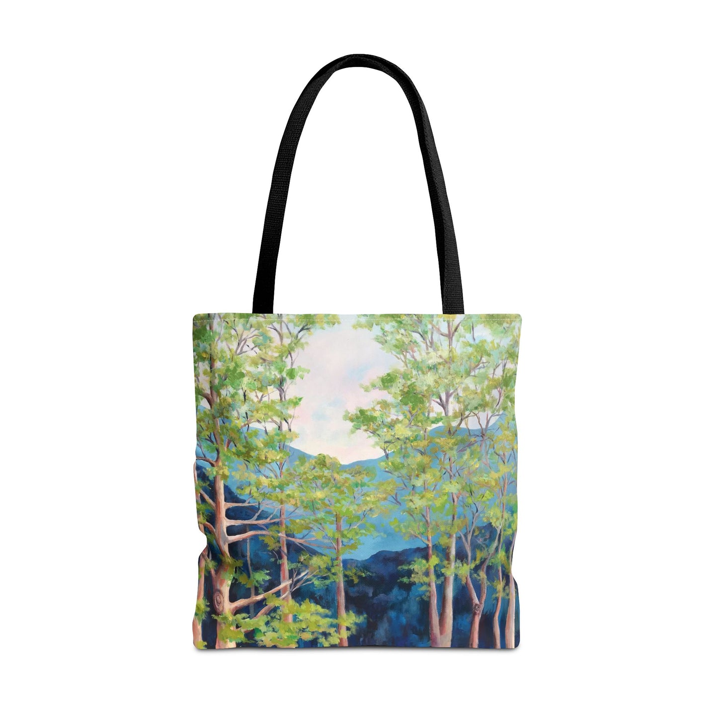Tree Landscape Art Tote Bag Canvas - Strong Tree by Leslie Karpinski