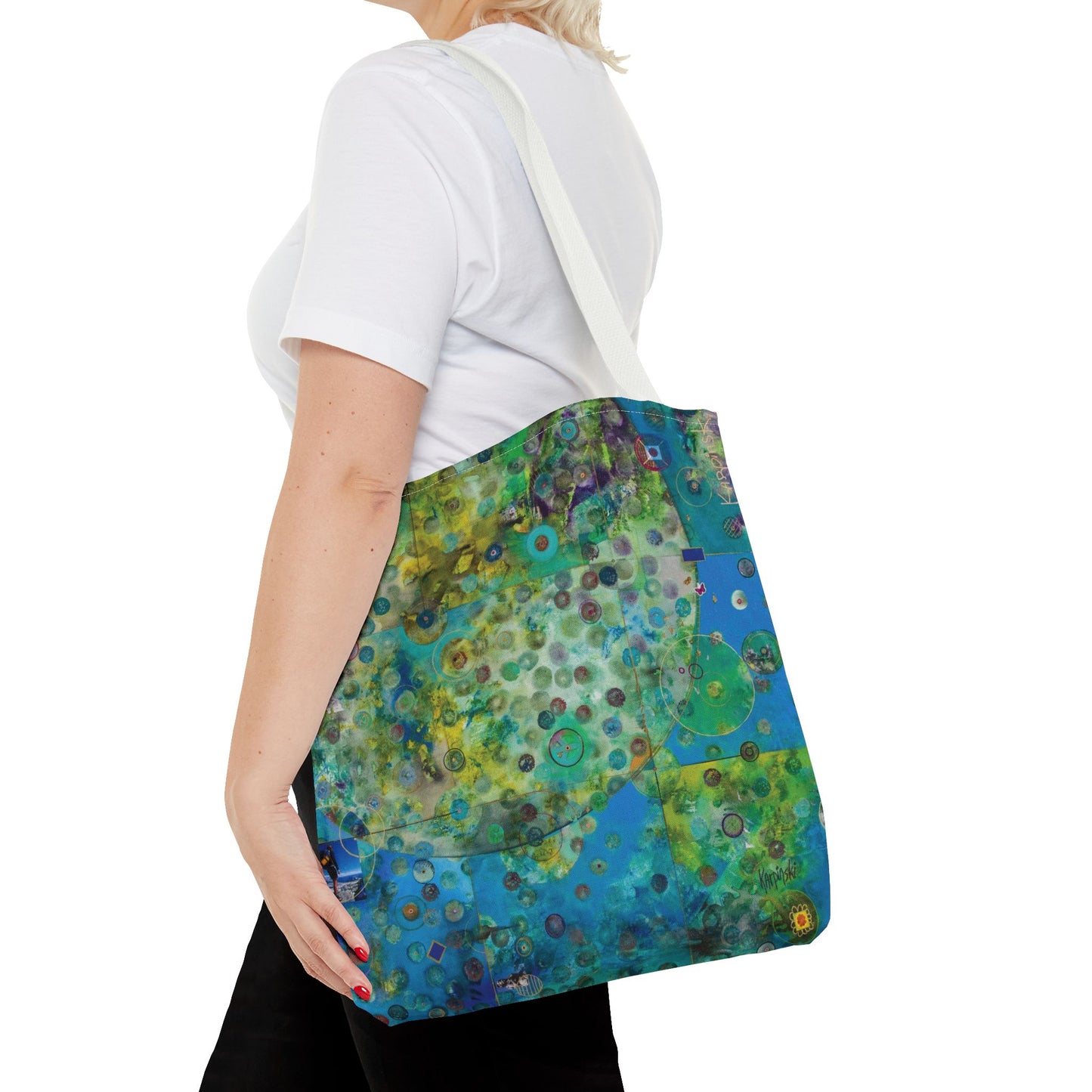 Earth Art Tote Bag Canvas Shopping Bag - Leslie Karpinski