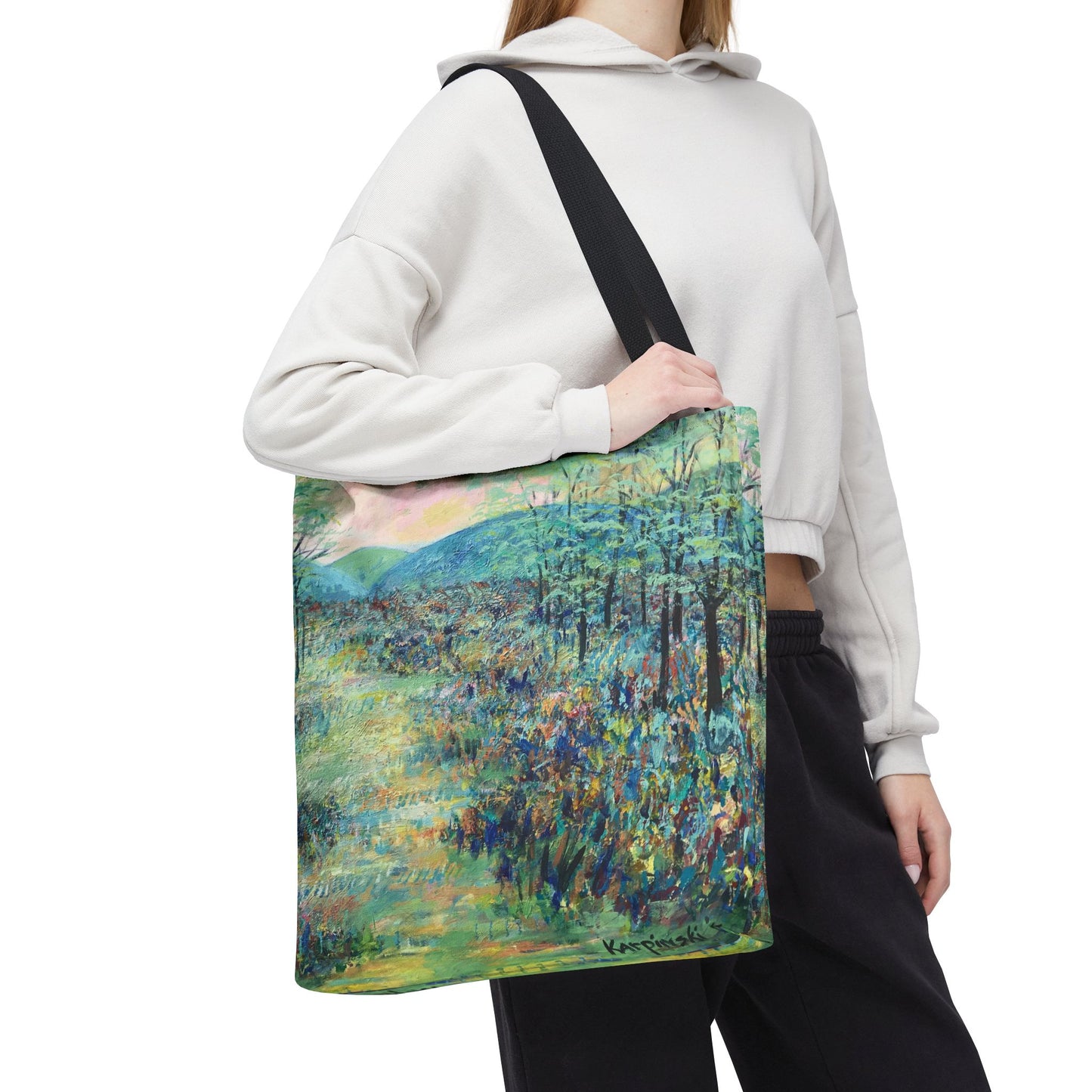 Valle Crucis Landscape Art Tote Bag - Leslie Karpinski