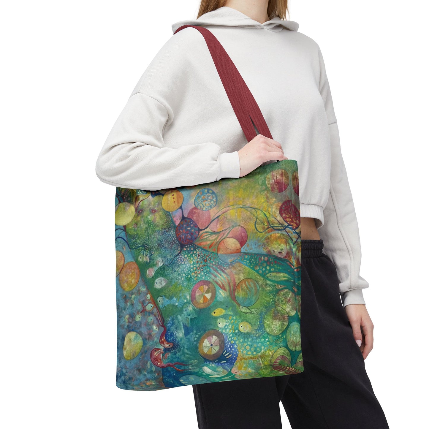 Secret Life of Colors Canvas Art Tote Bag - Leslie Karpinski