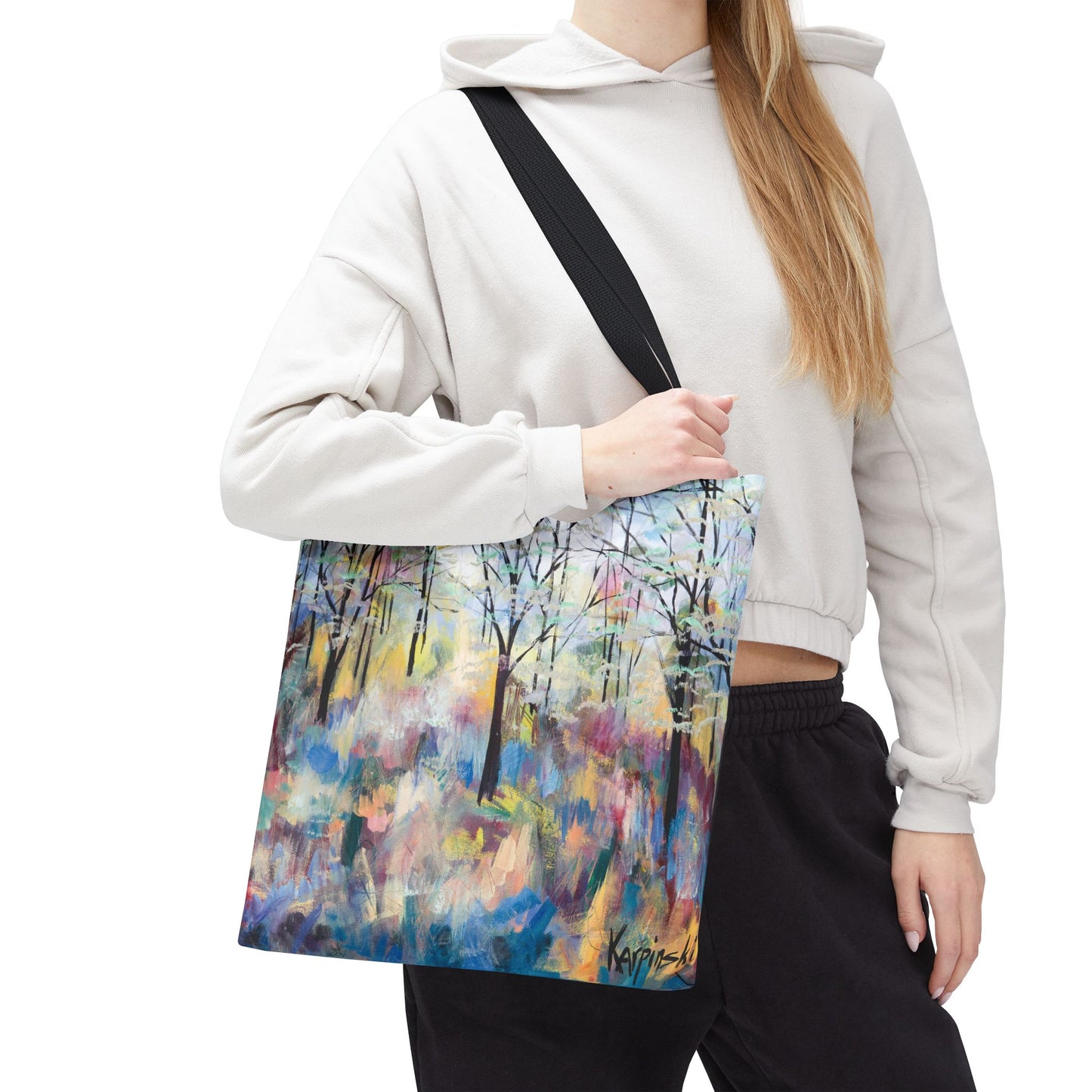 Blue Ridge Parkway Canvas Art Tote Bag - Leslie Karpinski