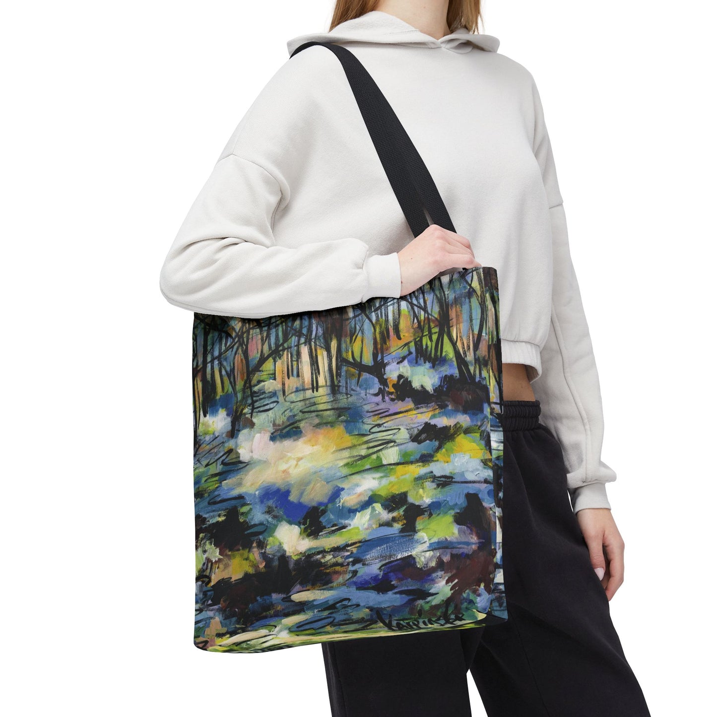 Afternoon Glow of Trees Landscape Tote Bag - Leslie Karpinski