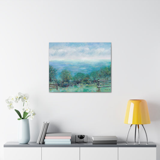 Mountain Landscape Canvas Art Nature Tree Artwork - Roaring Gap By Leslie Karpinski