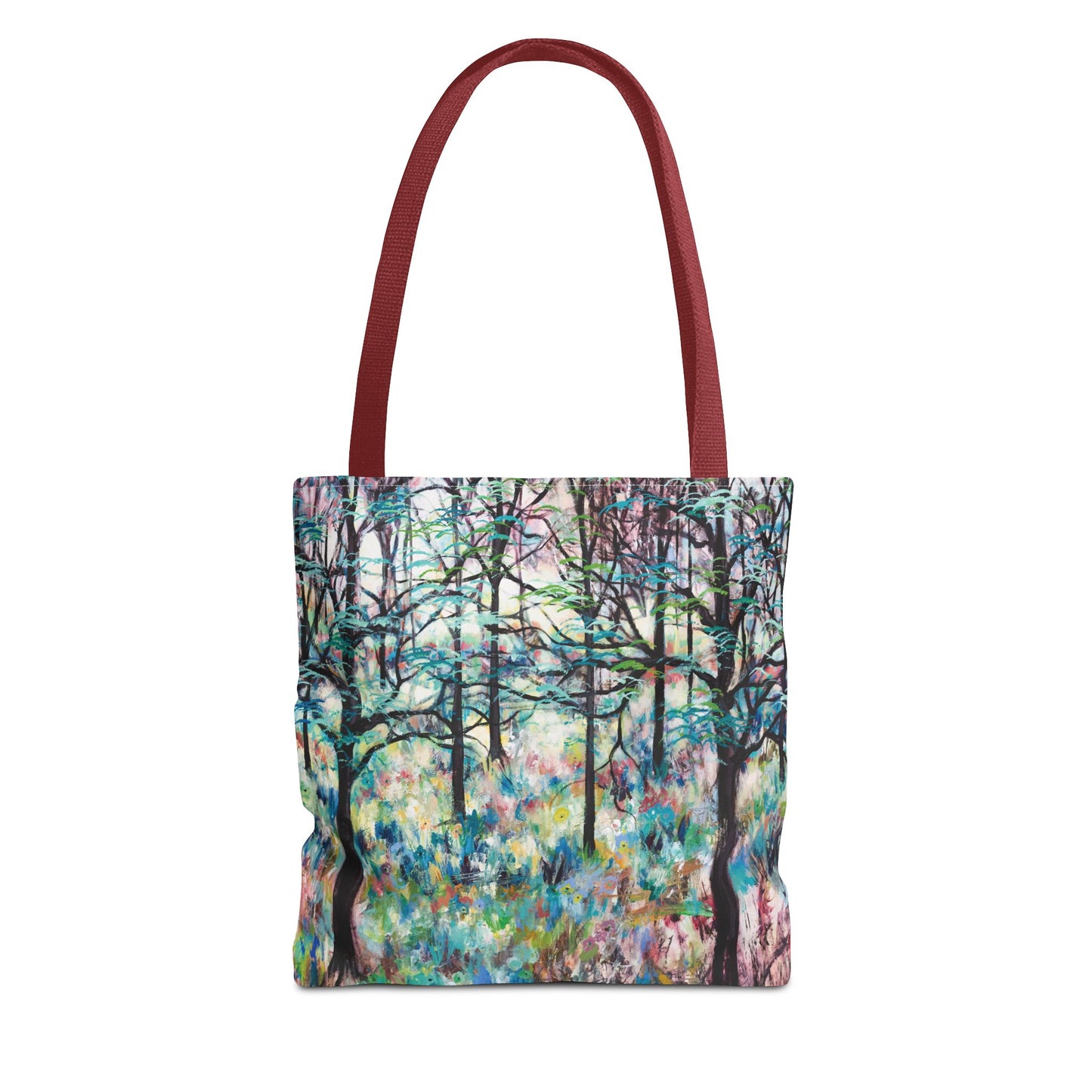 Forest Landscape Art Canvas Tote Bag - Leslie Karpinski