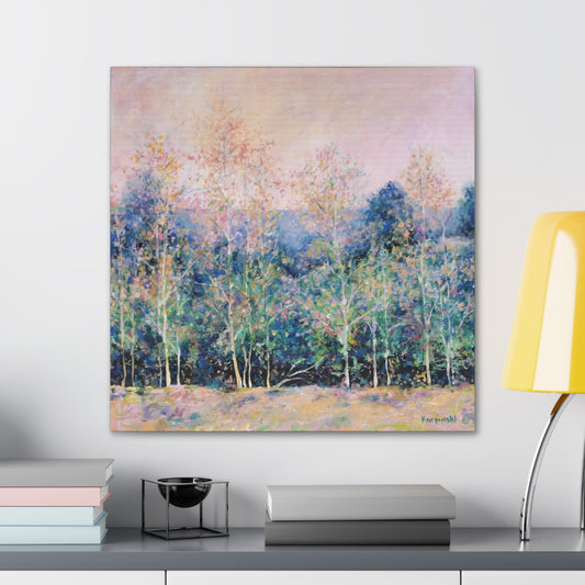 Nature Tree Landscape Canvas Art -  Symphony of Trees by Leslie Karpinski