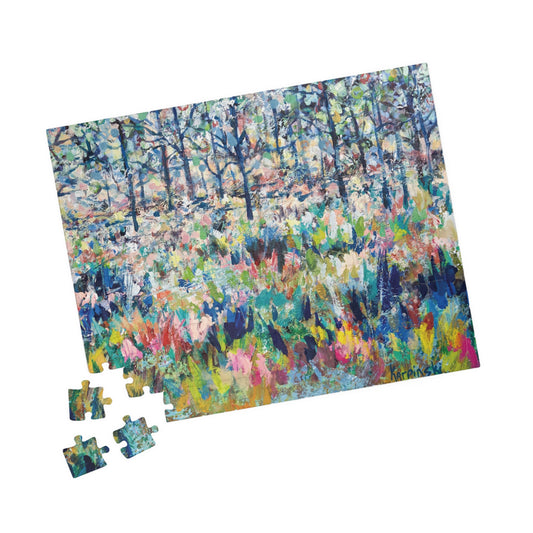 Colorful Landscape Nature Art Adult Wood Jigsaw Puzzle - Healing From The Storm  Leslie Karpinski