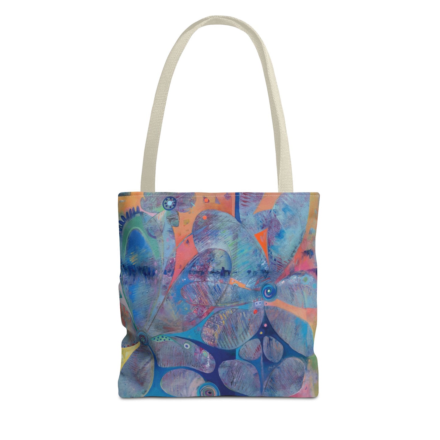 Color of Life Flower Art Canvas Tote Bag - Leslie Karpinski