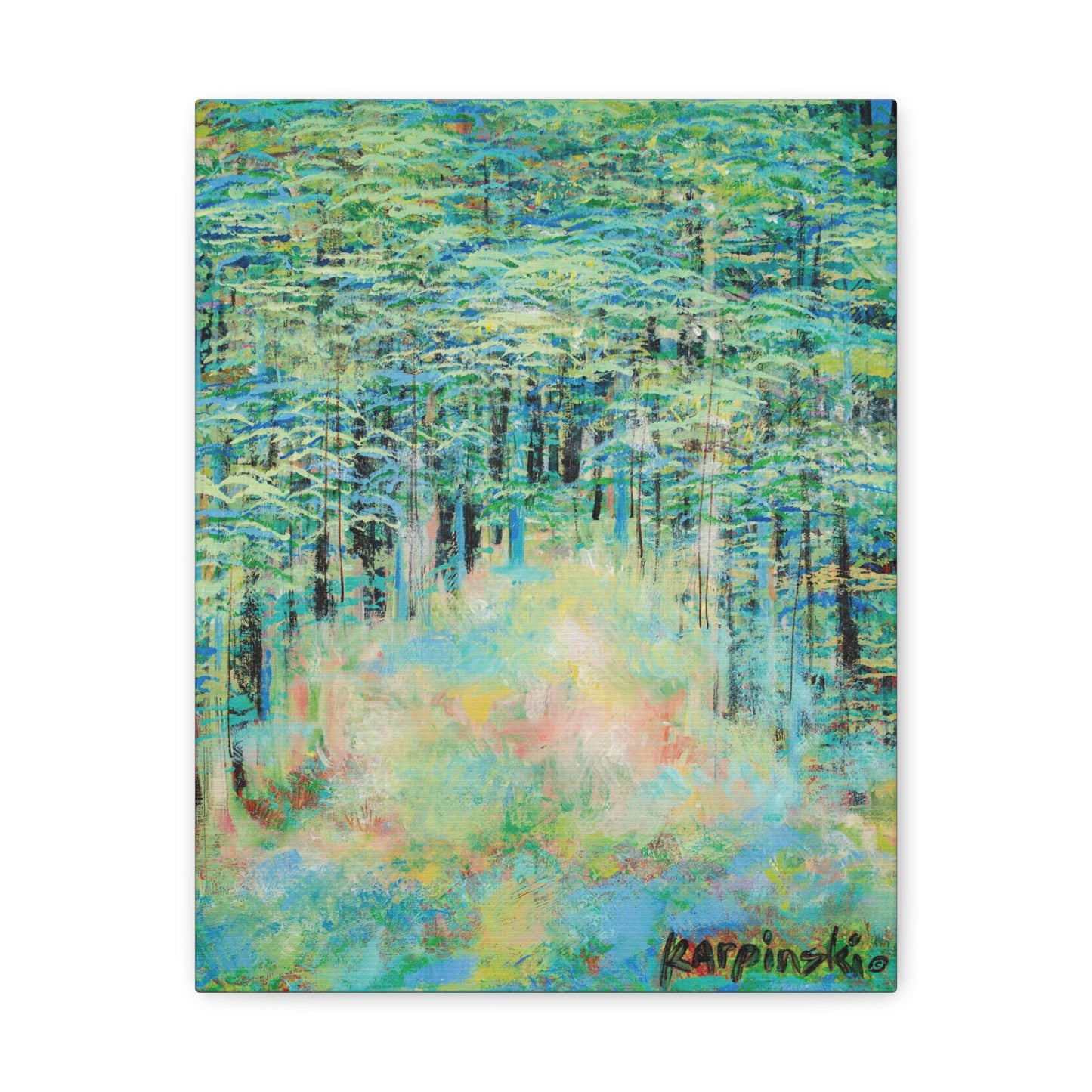 Nature Landscape Canvas Wall Art Print Contemporary Wall Decor - Springtime Forest by Leslie Karpinski