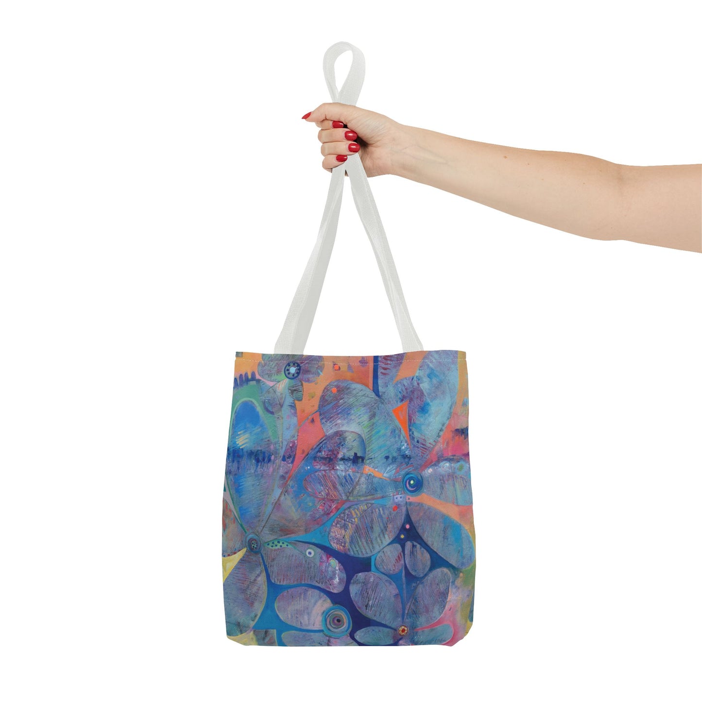 Flower Nature Art Tote Bag Canvas Shopping Bag - Color of Life by Leslie Karpinski