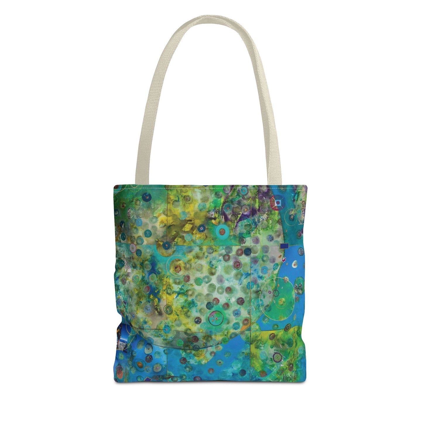 Earth Art Canvas Shopping Tote Bag - Leslie Karpinski