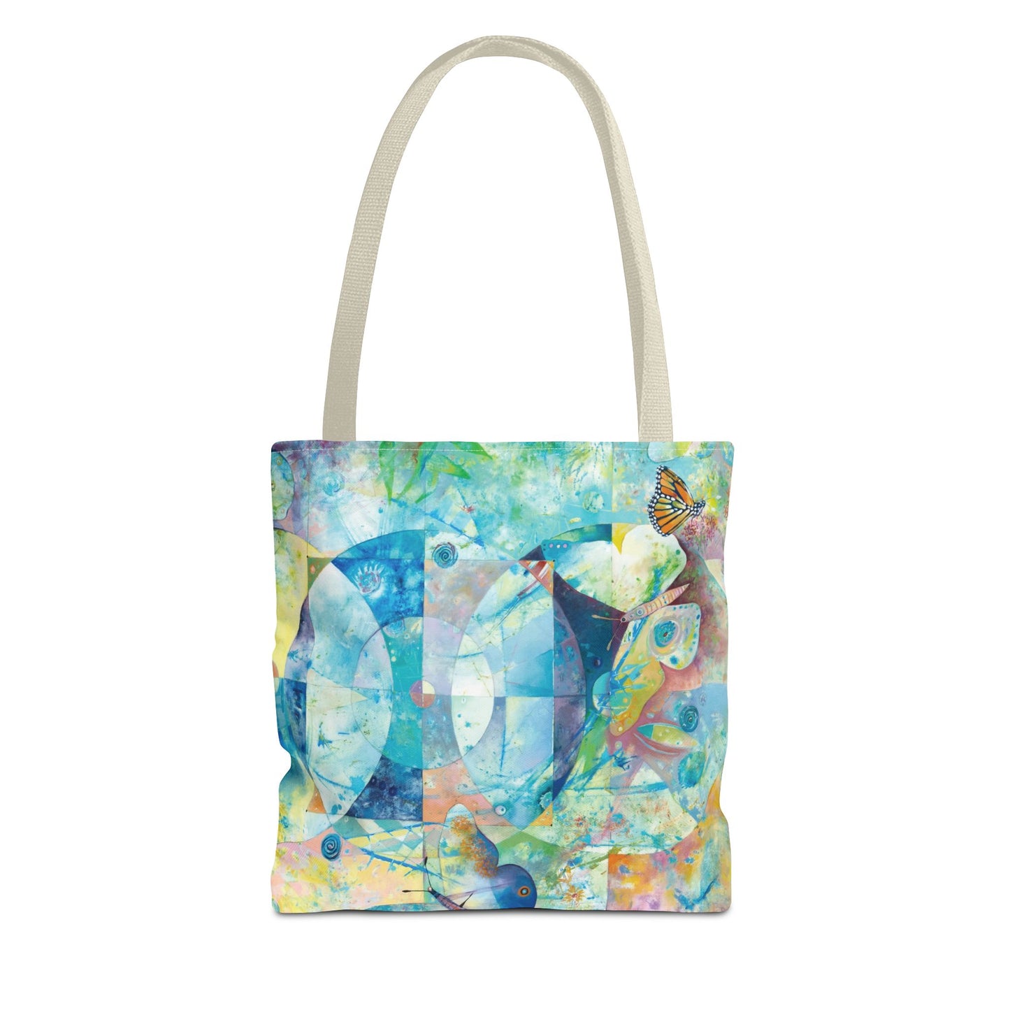 Butterfly Art Canvas Shopping Tote Bag - Wings of Butterflies - Leslie Karpinski