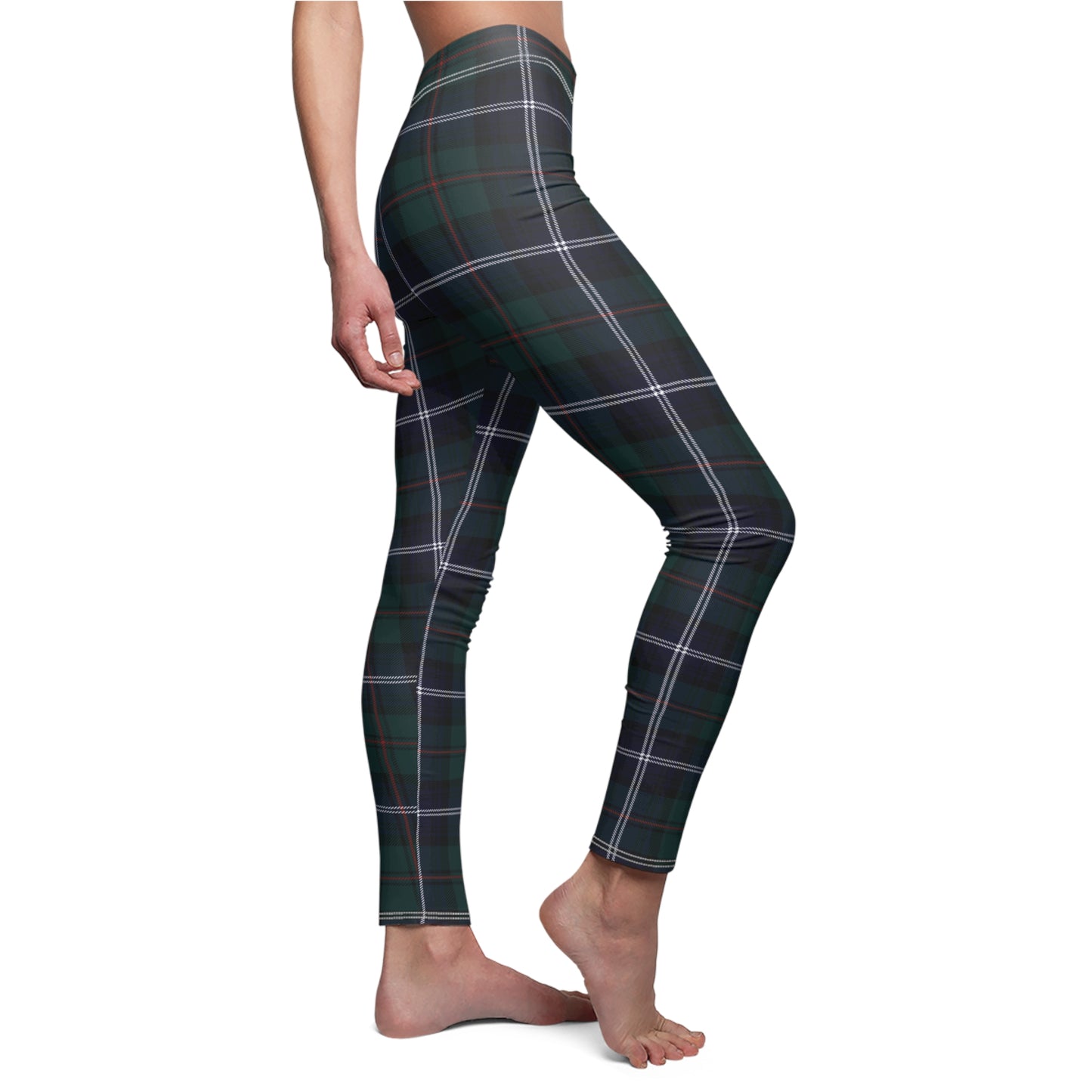 Custom Tartan Plaid Womens Leggings Stretch Yoga Pants - Saiko Studio