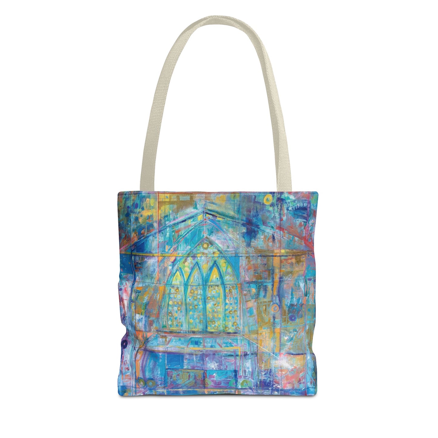 Color of Light Abstract Art Canvas Tote Bag - Leslie Karpinski