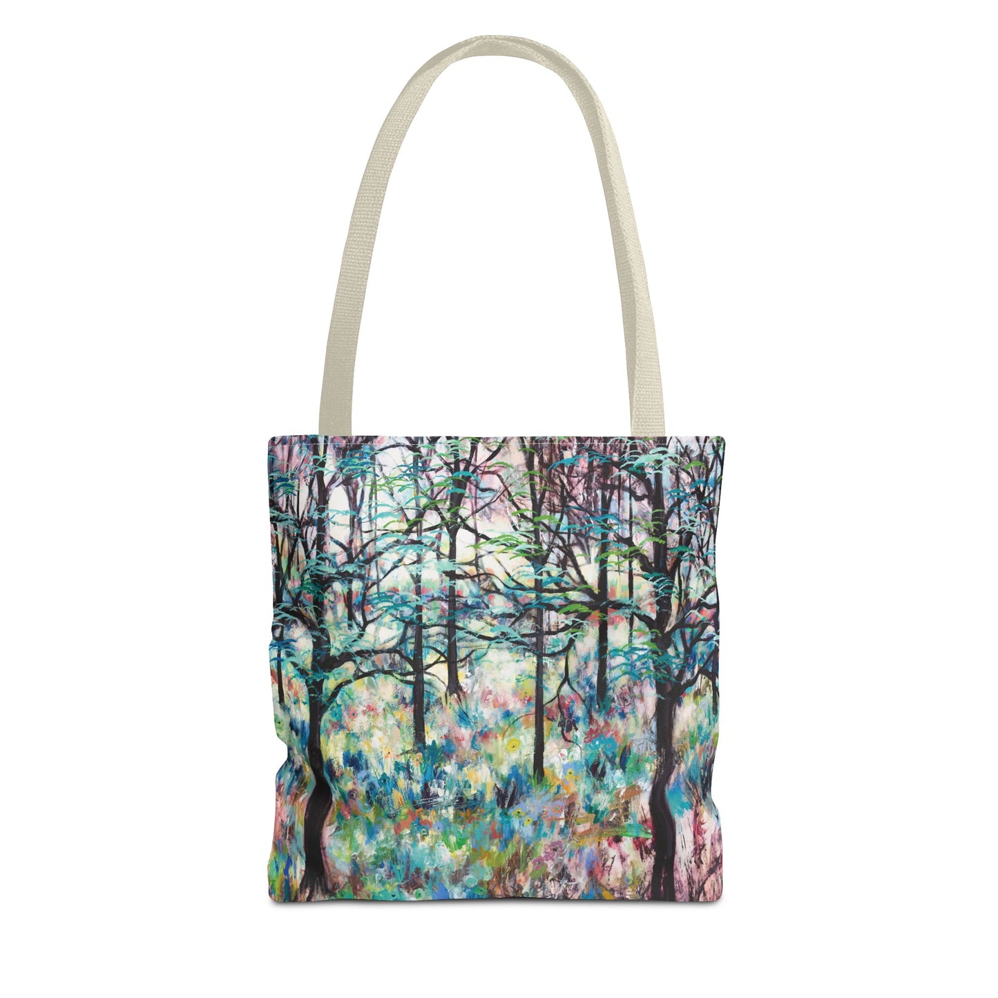 Forest Landscape Art Canvas Tote Bag - Leslie Karpinski