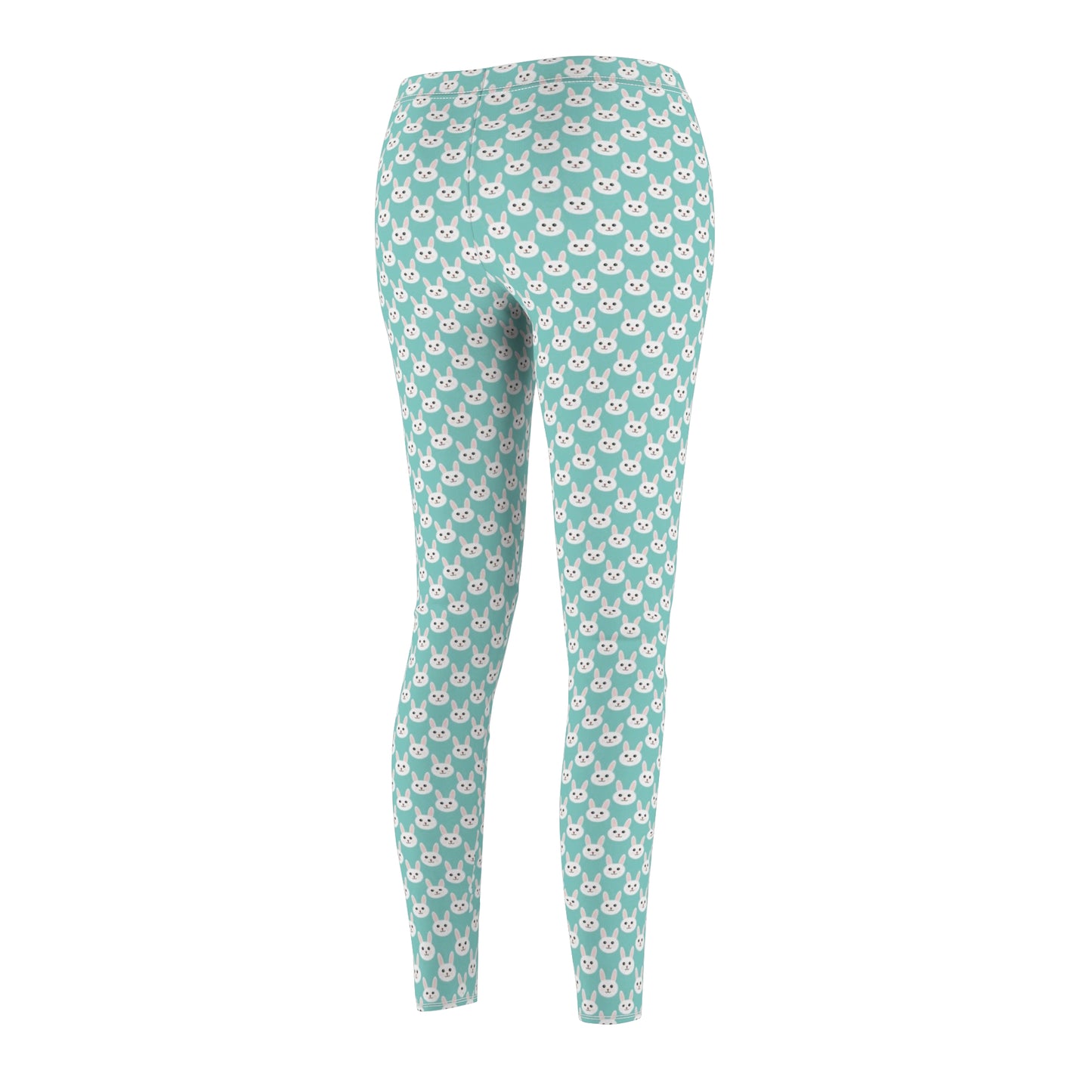 Blue Easter Bunny Womens Leggings Yoga Pants - Saiko Studio
