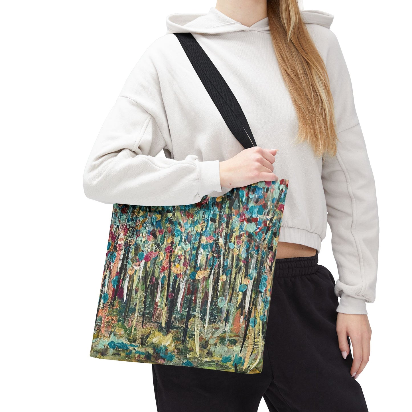 Colorful Landscape Canvas Art Tote Bag - Leslie Karpinski