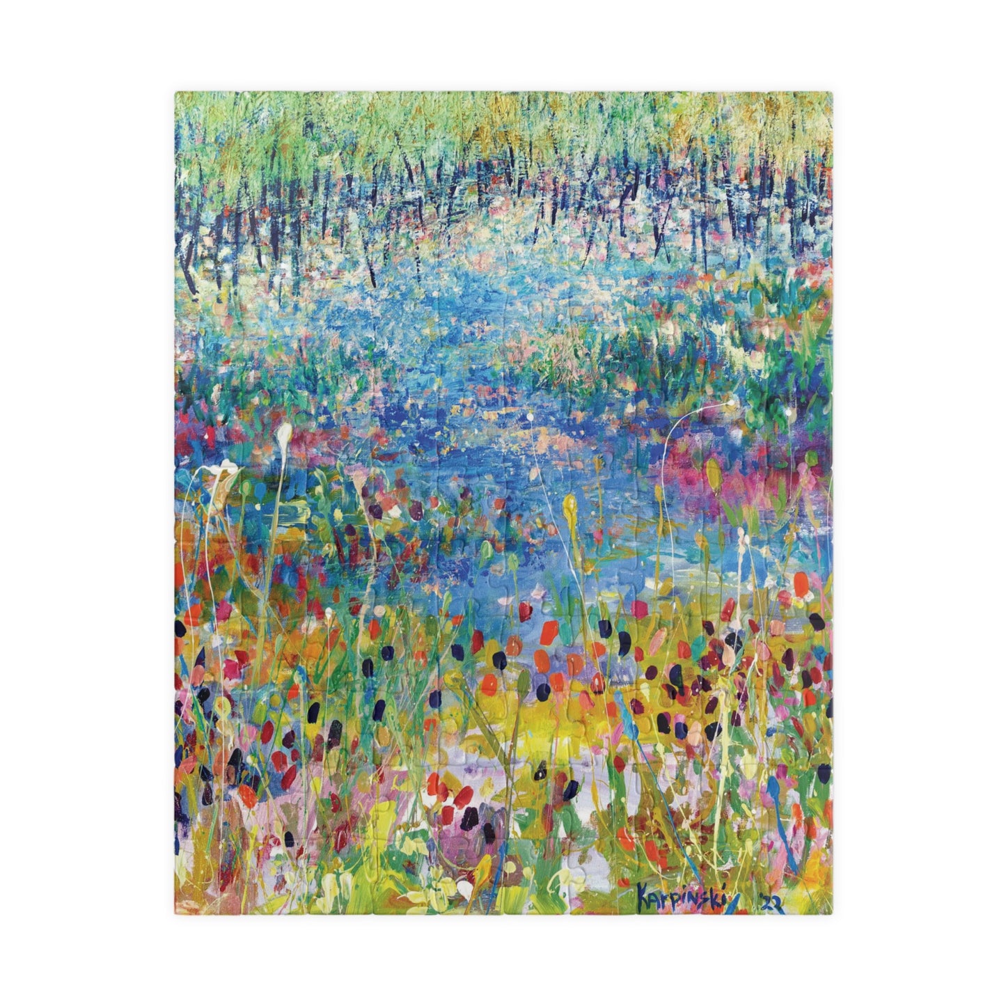 Landscape Nature Art Adult Wood Jigsaw Puzzle - Paths and Journeys by Leslie Karpinski